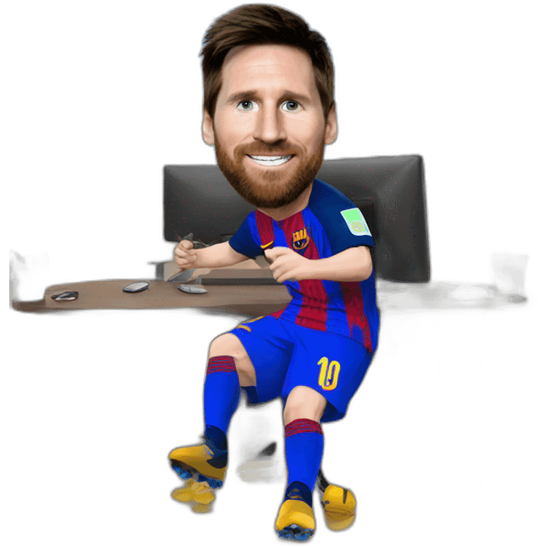 Messi con un mate en francia emoji