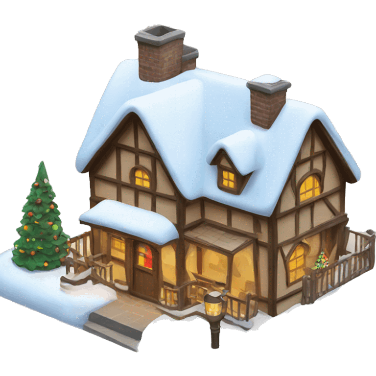 Christmas village emoji