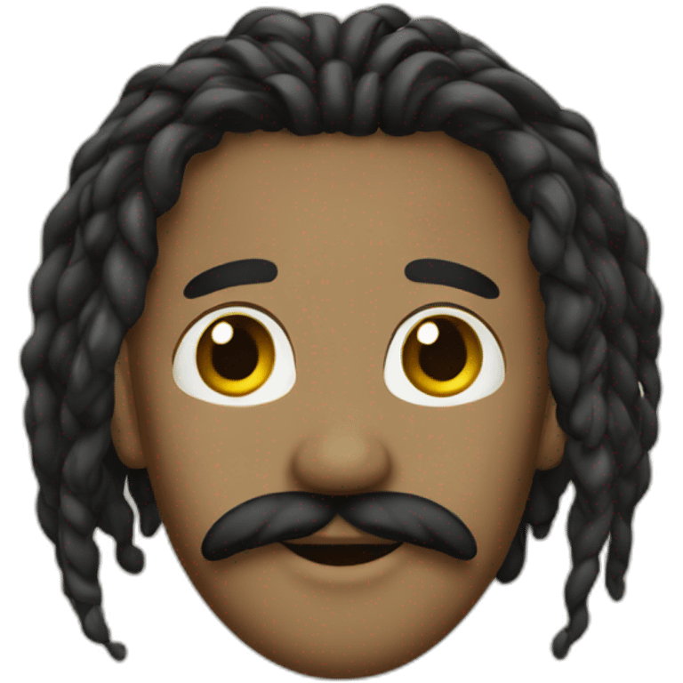 Locs moustache emoji