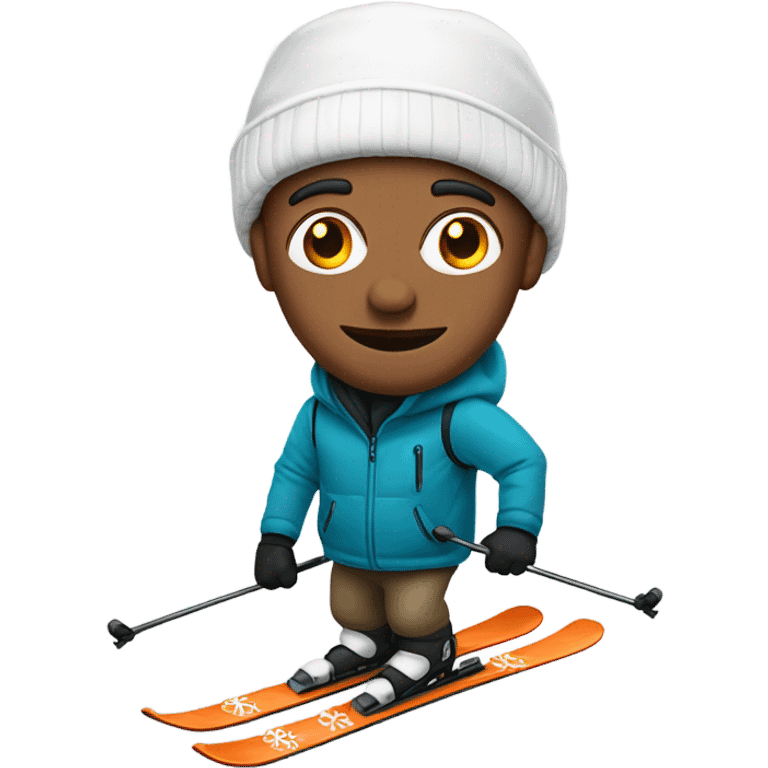 white man woth stubs ski emoji