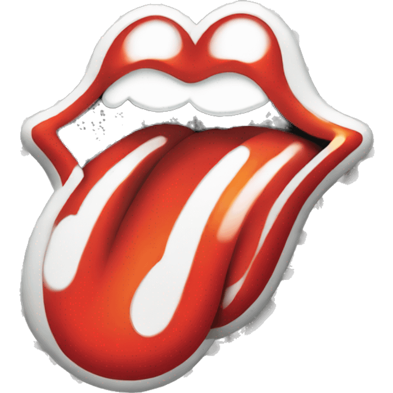 Rolling Stones logo emoji