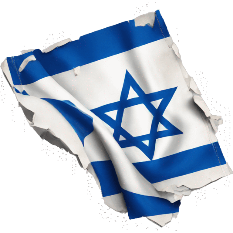 Israel flag ripped emoji