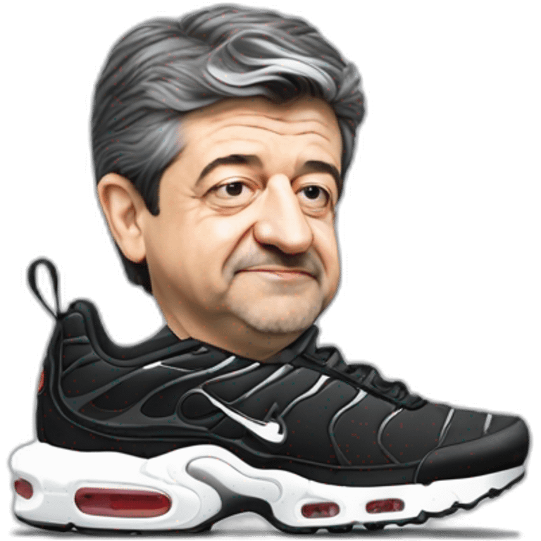 jean-luc mélenchon avec des nike air max plus emoji