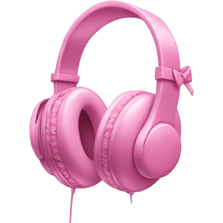 pink headphones with bows emoji