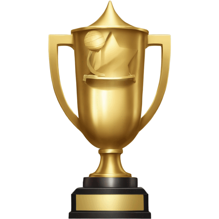 A championship trophy with 'Champion' written on it emoji