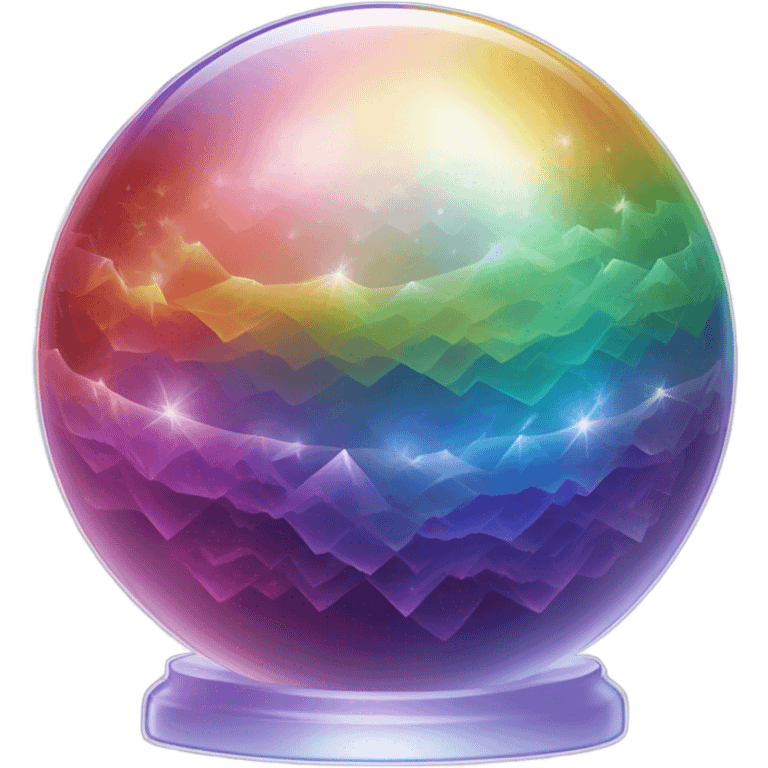 Rainbow crystal ball emoji