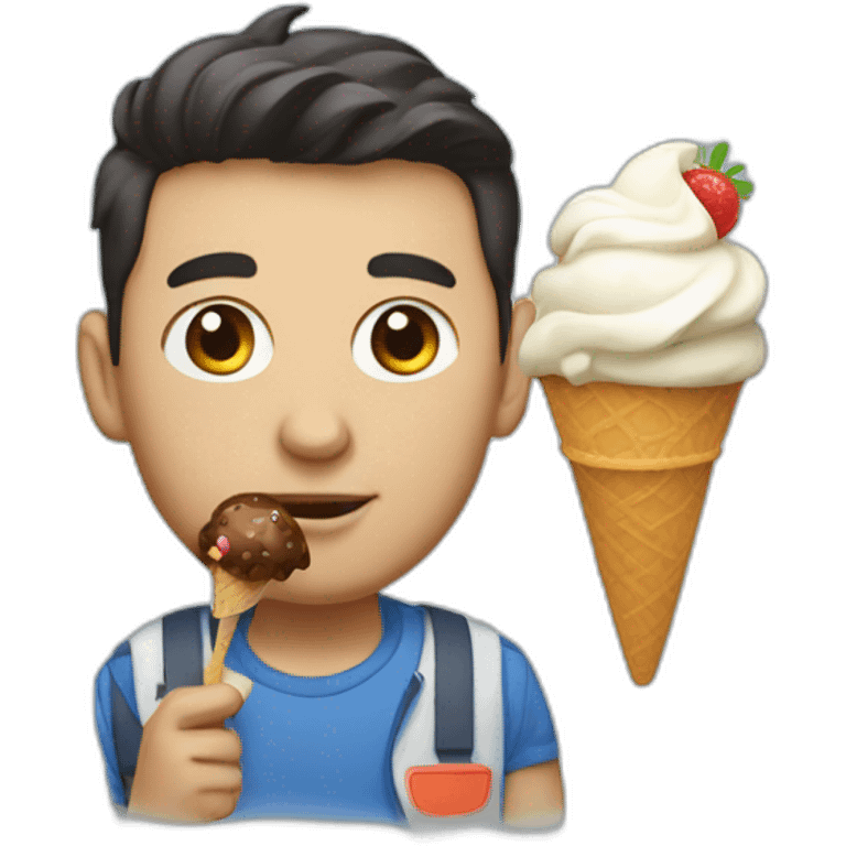 tokaev with ice cream emoji