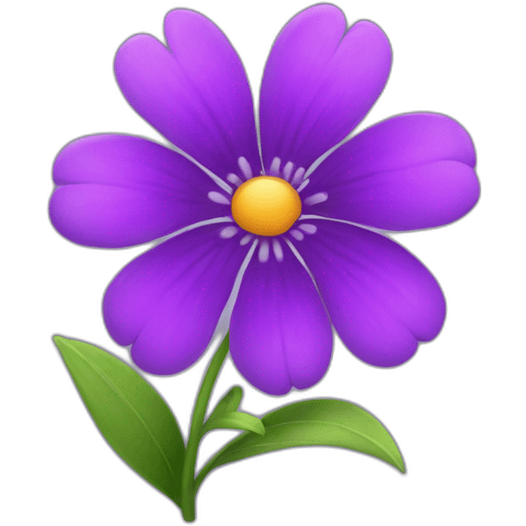 vibrant purple flower emoji