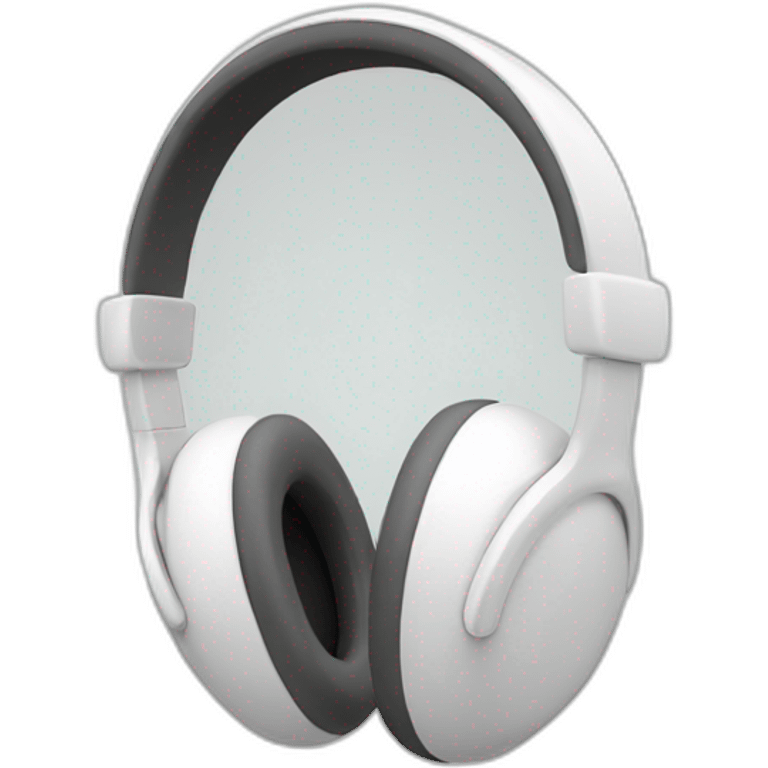 White simple headphones emoji