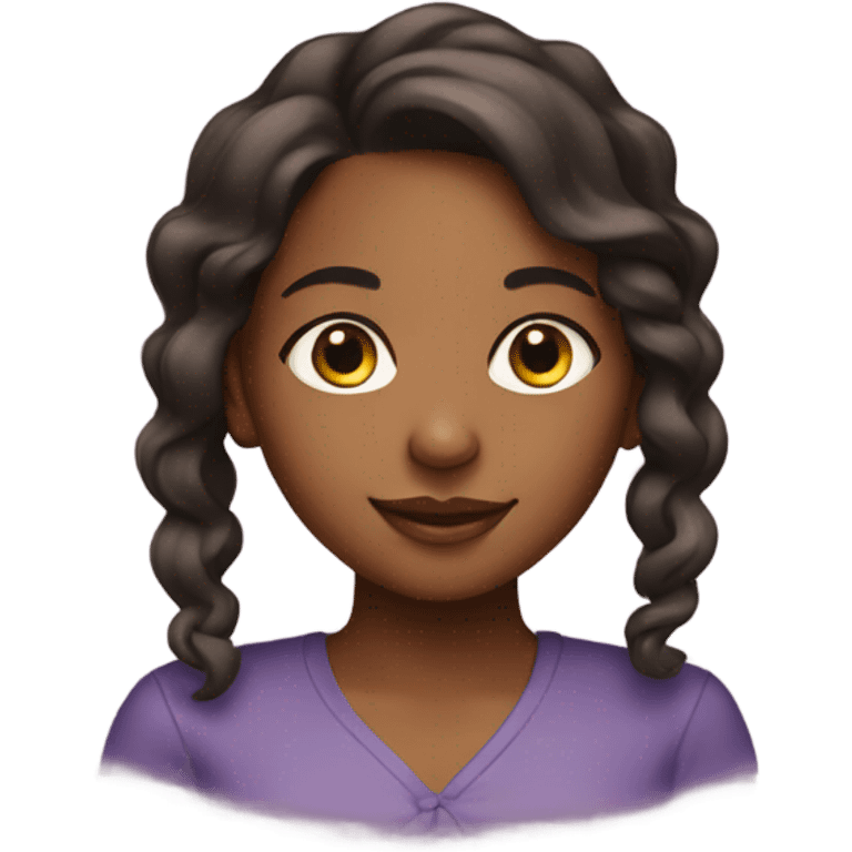 Brown girl Congratulations  emoji