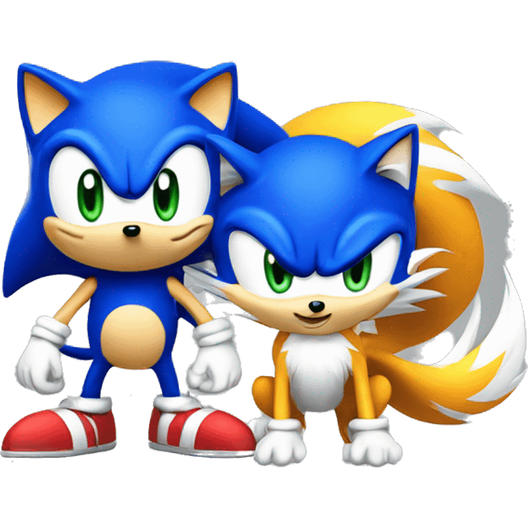 Sonic and tails emoji