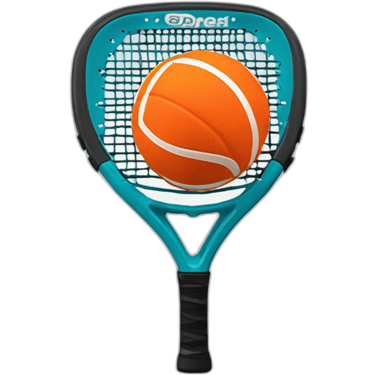 Padel rack and ball emoji