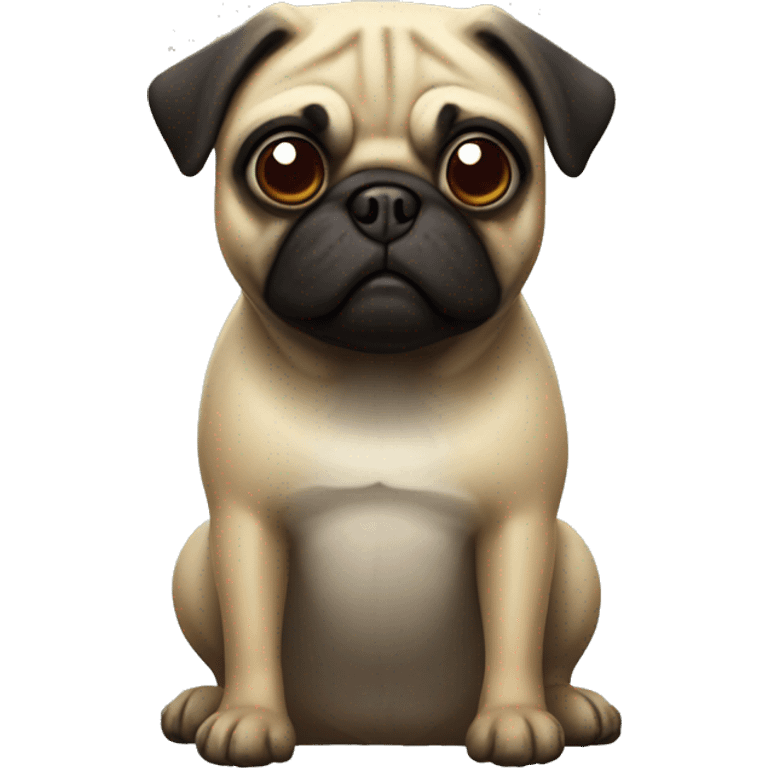 Pug in a video game emoji