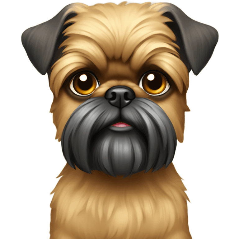 Tan New Year’s Brussels Griffon  emoji