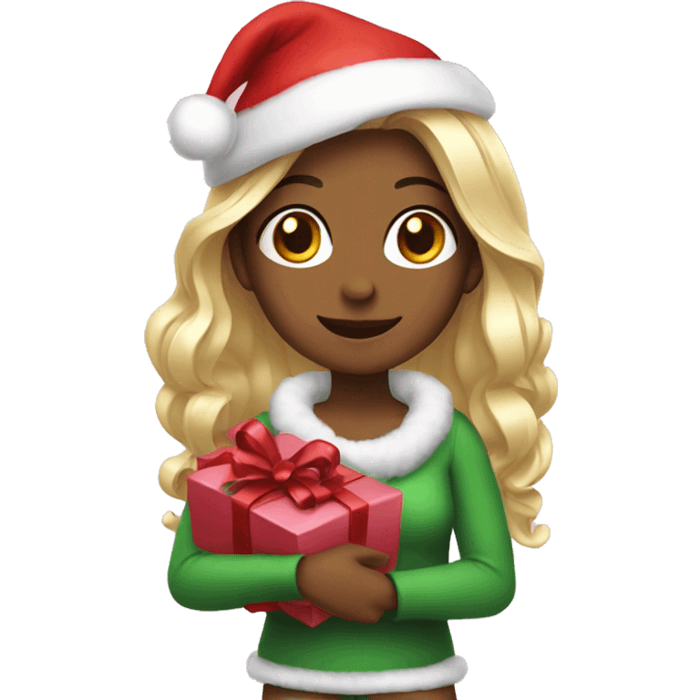 christmas girly emoji