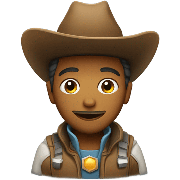 Cowboy in a spaceship emoji