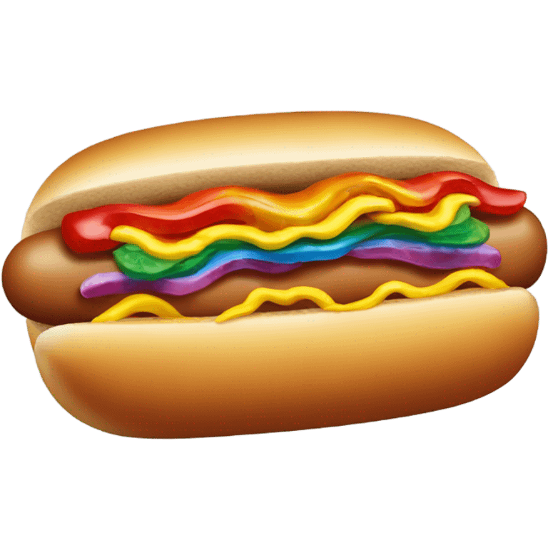 Gay hot dog emoji