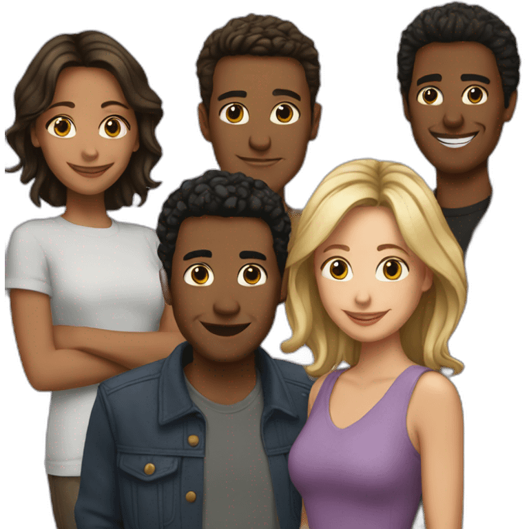 FRIENDS cast emoji