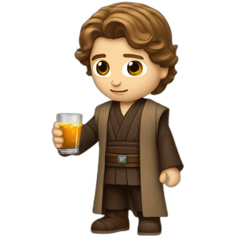 Anakin skywalker handing whiskey glass emoji