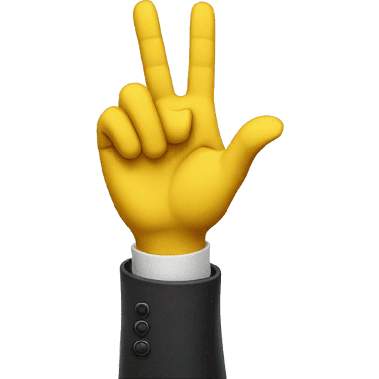 A yellow hand holding up the L symbol with its pointer finger and thumb emoji