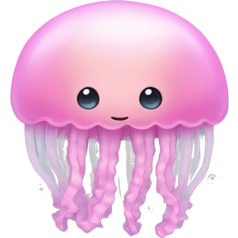 Pastel pink jellyfish emoji