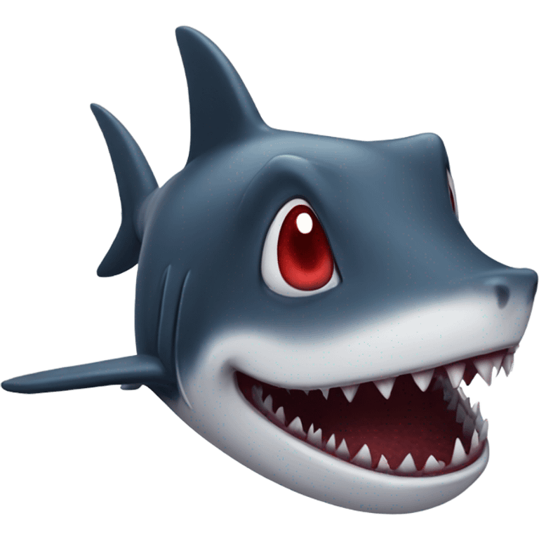 Vampire shark emoji