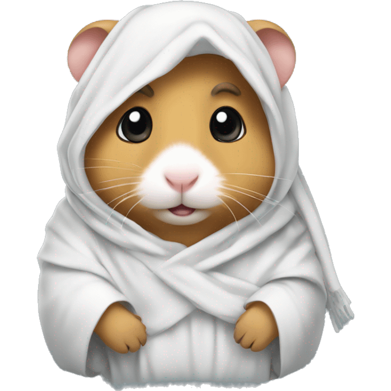 An Arab hamster wearing a thobe and shemagh emoji