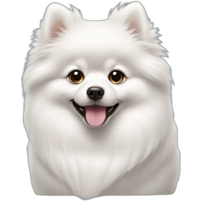 white-Pomeranian-tilt-puppy emoji