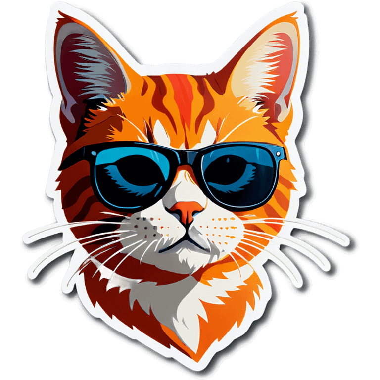 Cat with sunglasses emoji