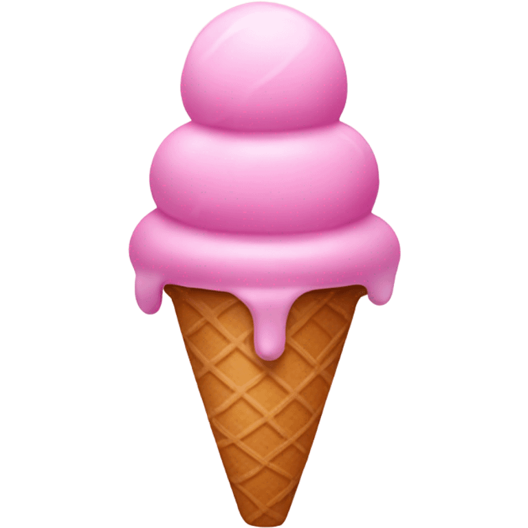 Pink ice cream emoji