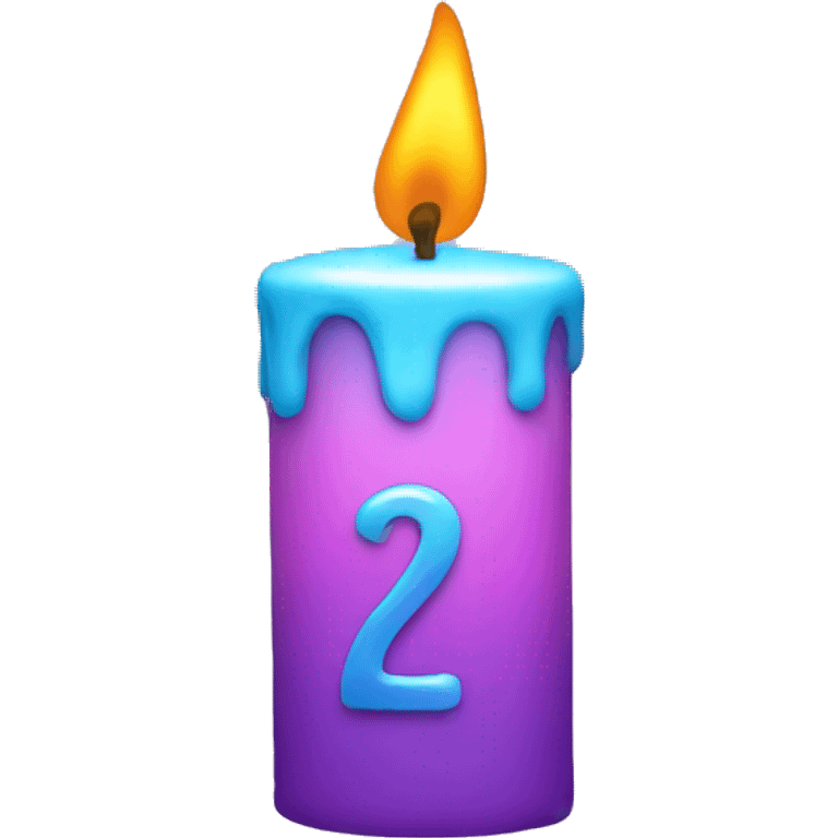 24 bday candle  emoji