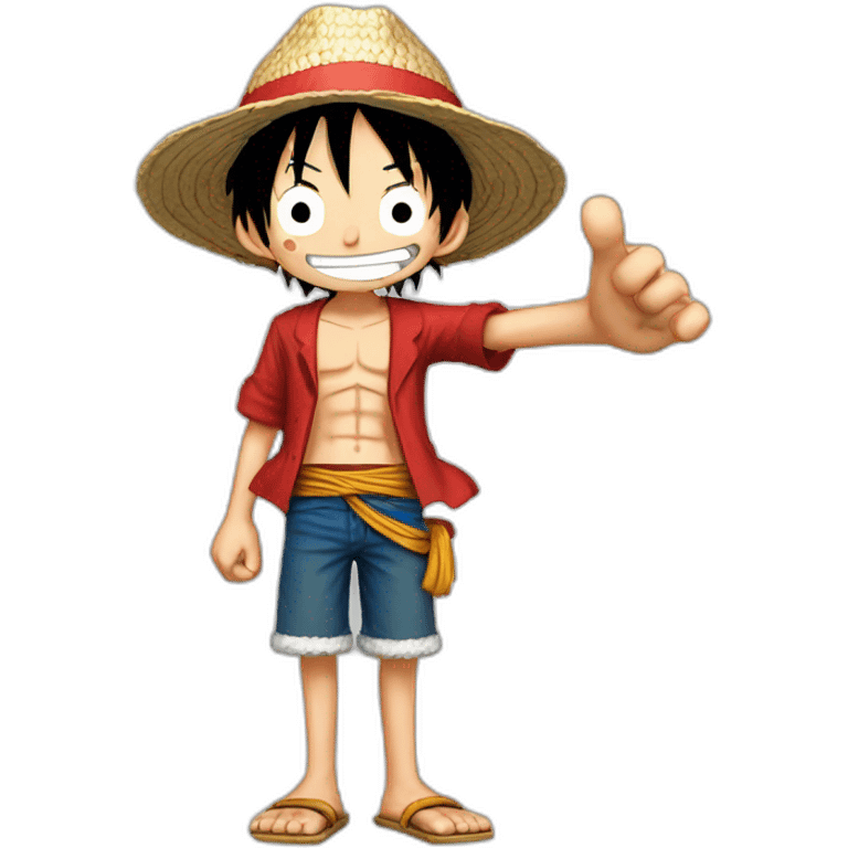 Luffy sur Francky emoji