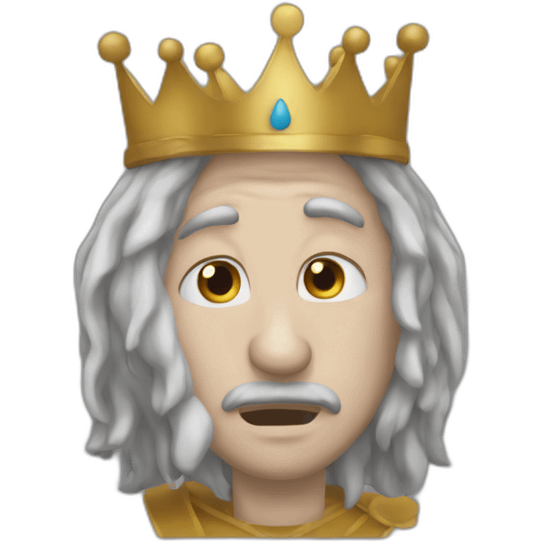 Un roi qui pleure emoji