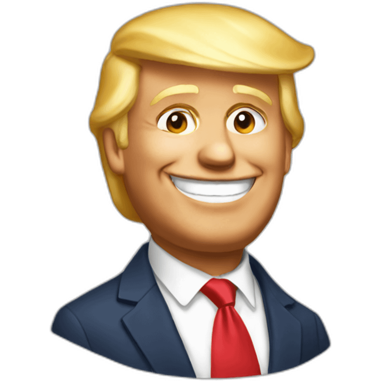 Trump smiling emoji