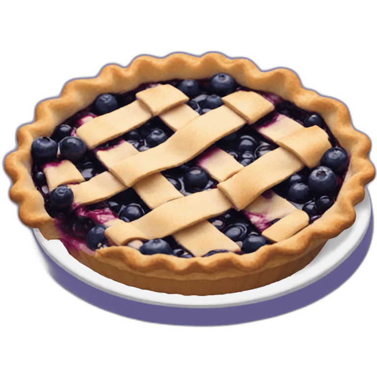 Blueberry pie emoji