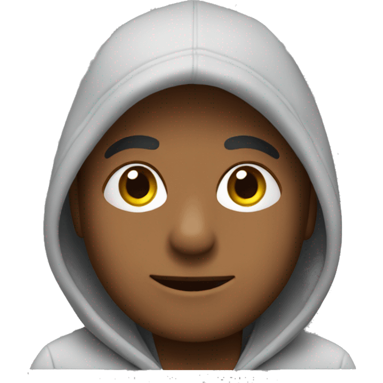 Yorkshire wearing hoodie emoji