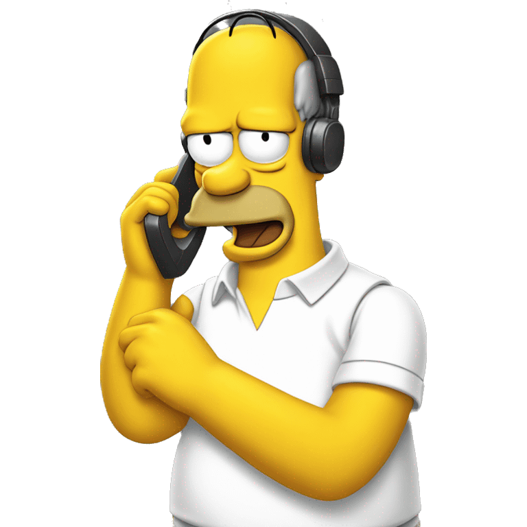 homer simpson on phone emoji