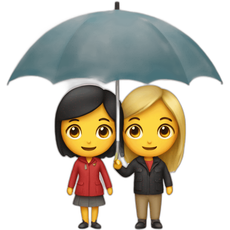 couple under an umbrella emoji