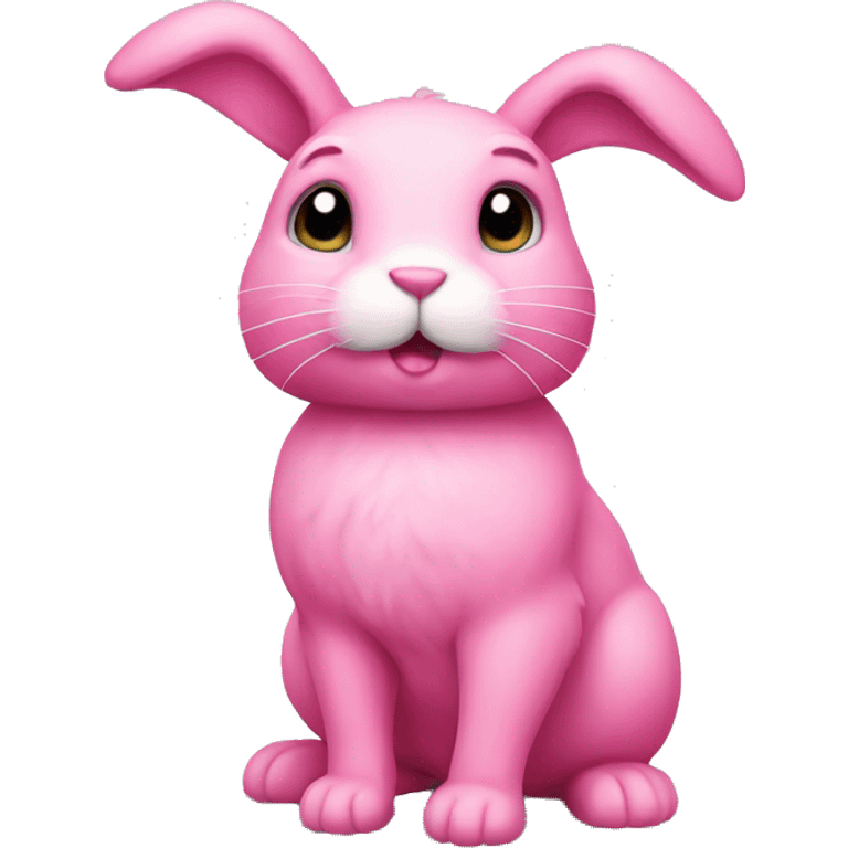 Pink rabbit  emoji