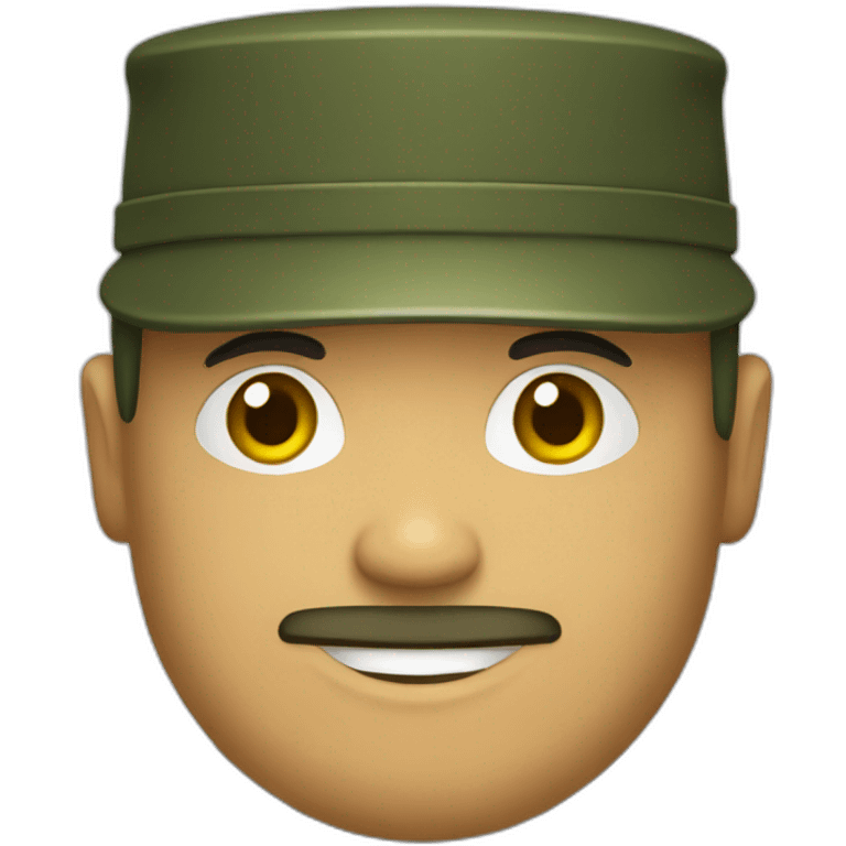 Militar saludando emoji