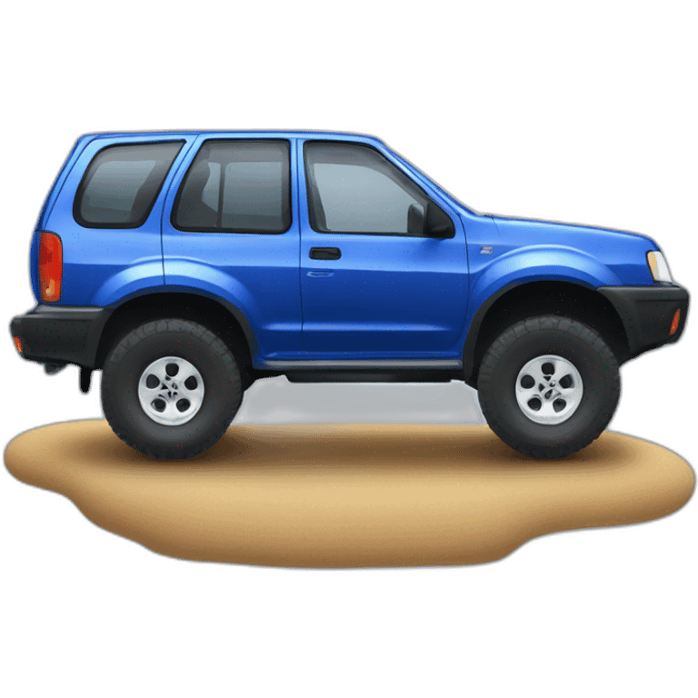 blue 1997 nissan terrano II 4x4 truck emoji