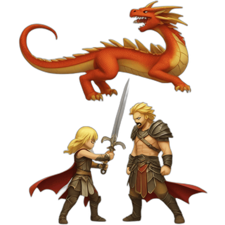 legendary dragon slayer vs gilgamesh emoji