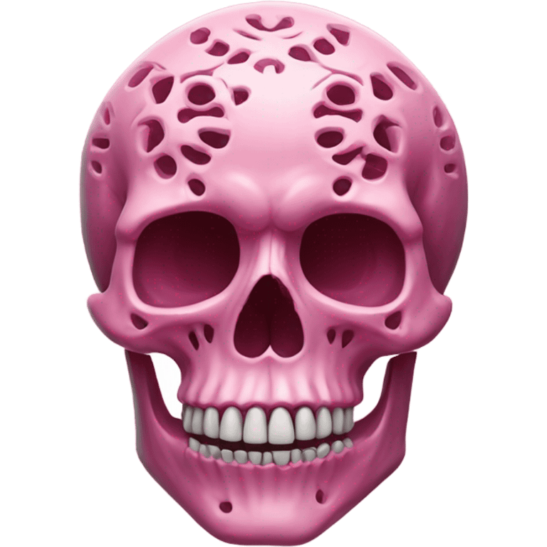 Large pink skull emoji