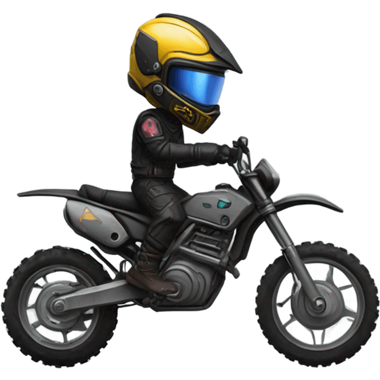 Cyberpunk dirt bike  emoji