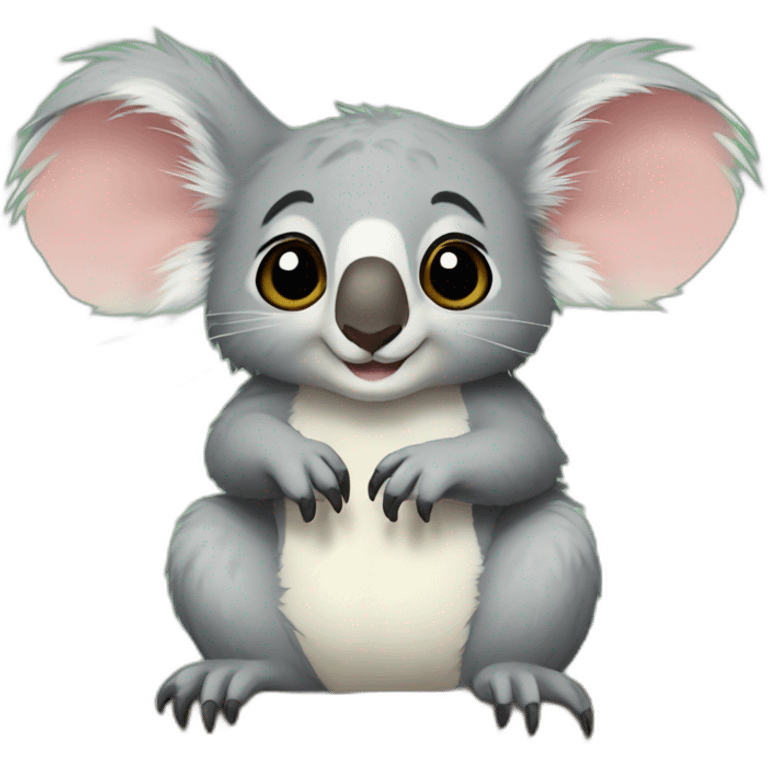 koala-hug-degu emoji