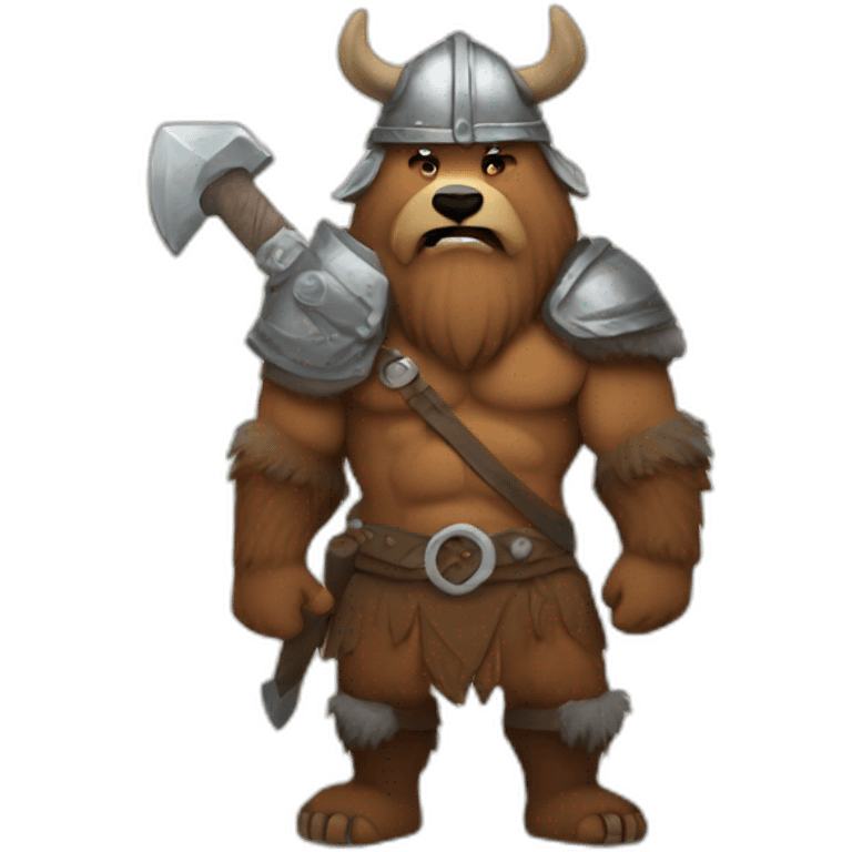 grizzly viking emoji