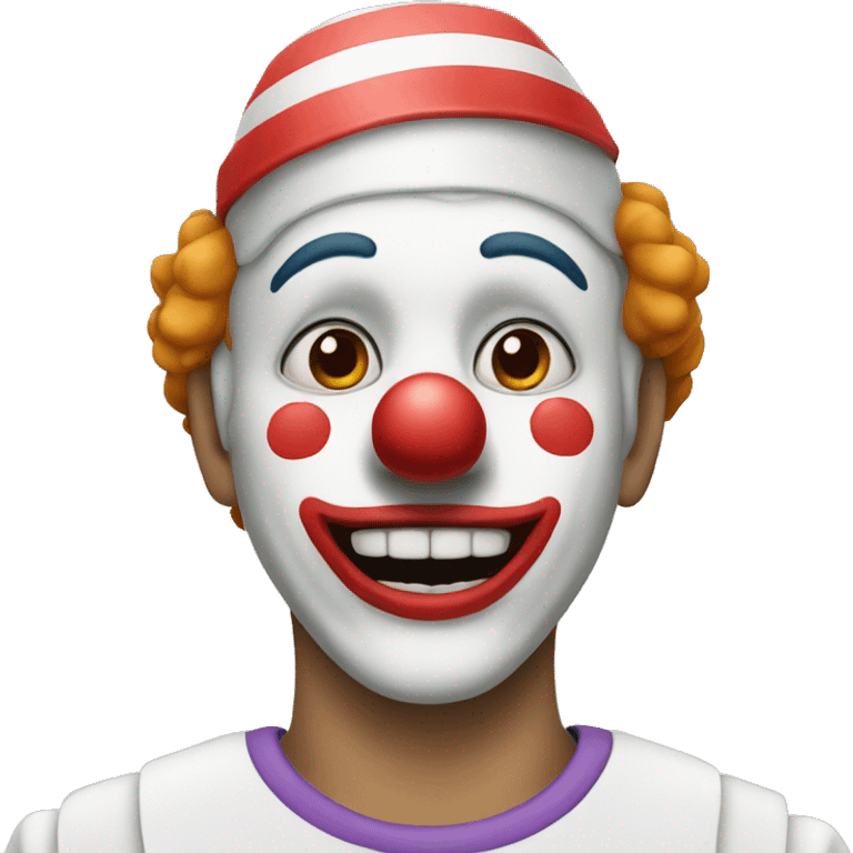 A clown that is in a hospital emoji