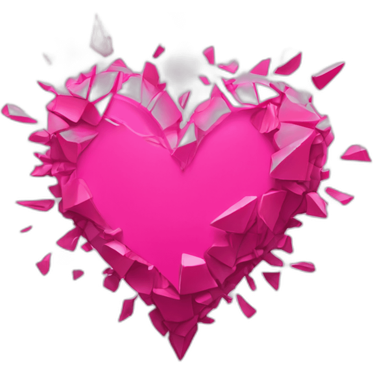 pink heart of shards emoji