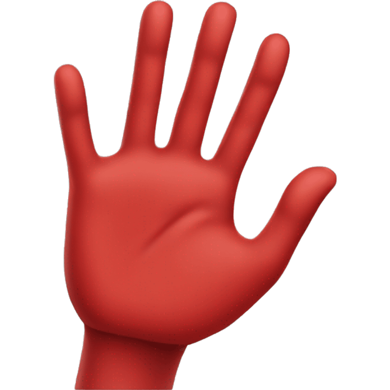 red hand emoji