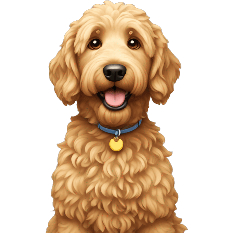 Golden doodle dog  emoji